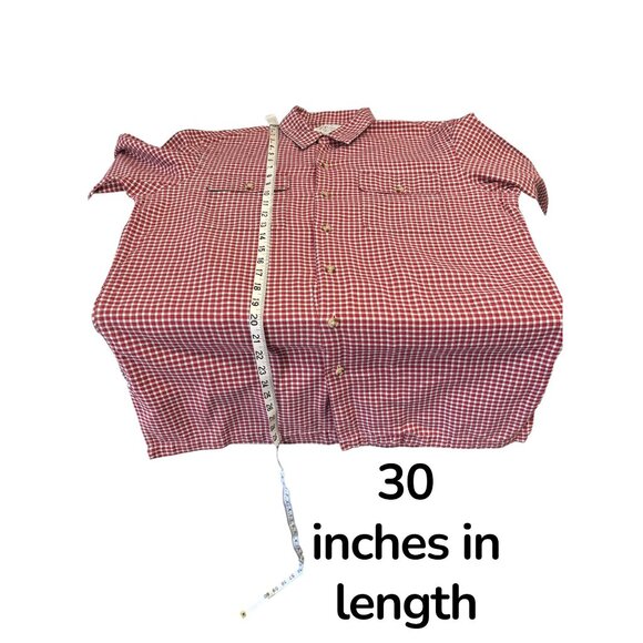 Polo Ralph Lauren Authentic Dungarees Men’s Shirt Red Plaid Flannel Cotton Tag S - Picture 5 of 5